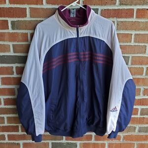 Vintage Adidas Jacket Coat Reversible Womens Size XL 90s
